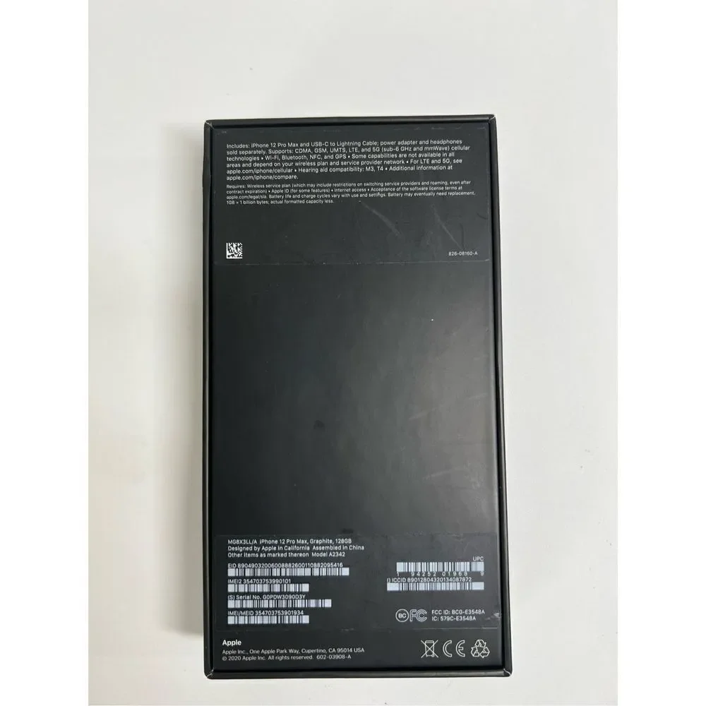 Apple iPhone 12 Pro Max Black  128GB BOX (No Phone)